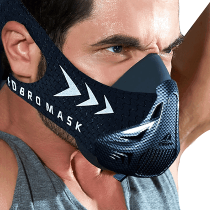 FDBRO 2.0 Sports Mask – Elevation Running Fitness Pack, Black, High Altitude Training with Free Cloth, Free Shipping